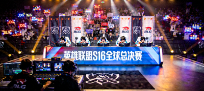 电竞英雄联盟S16全球总决赛直播现场